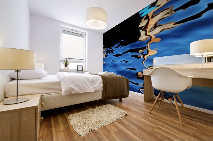 Gold In Motion Mural print