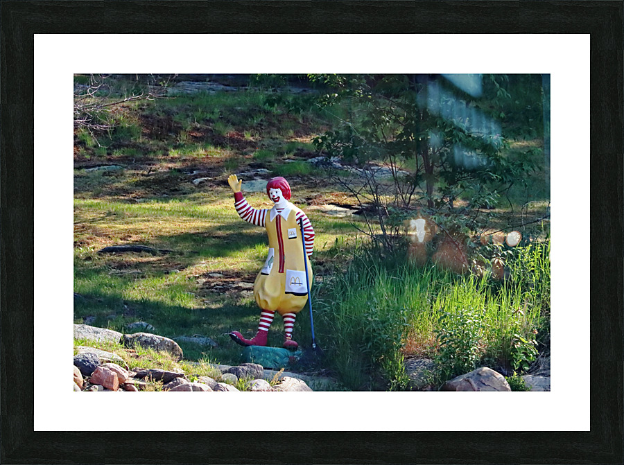 Ronald And His Rake Picture Frame print