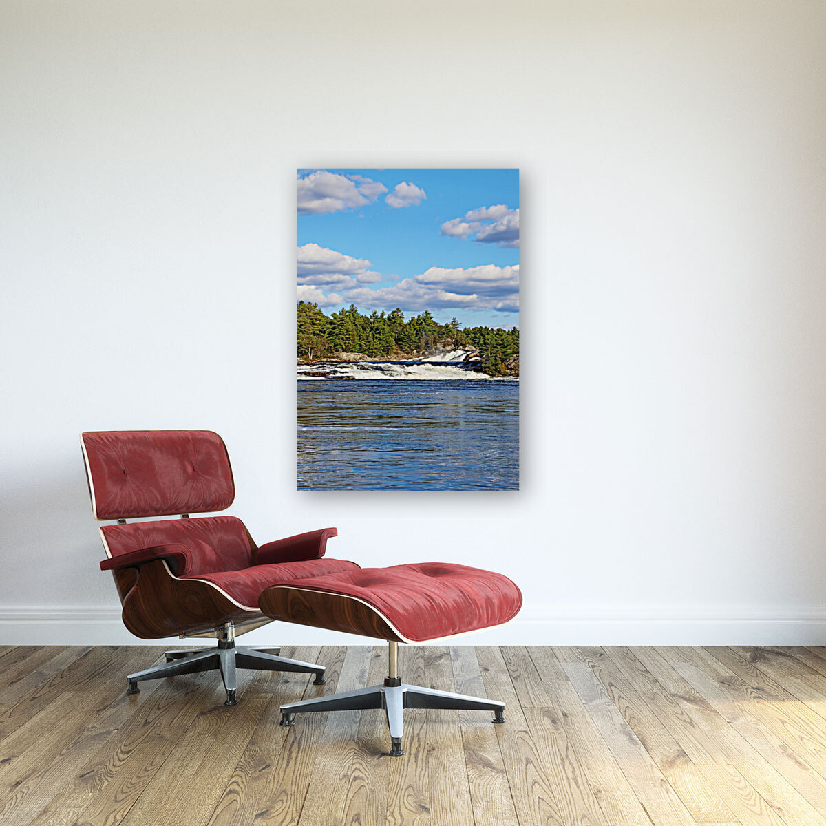 Moon River Waterfalls Vertical Reproduction