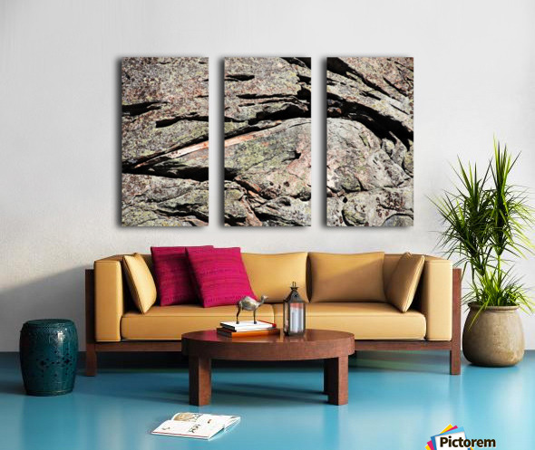 Abstract Design In Rock Split Canvas print