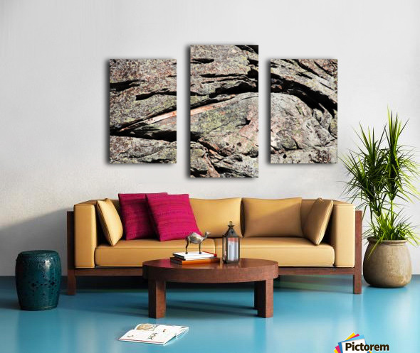 Abstract Design In Rock Canvas print