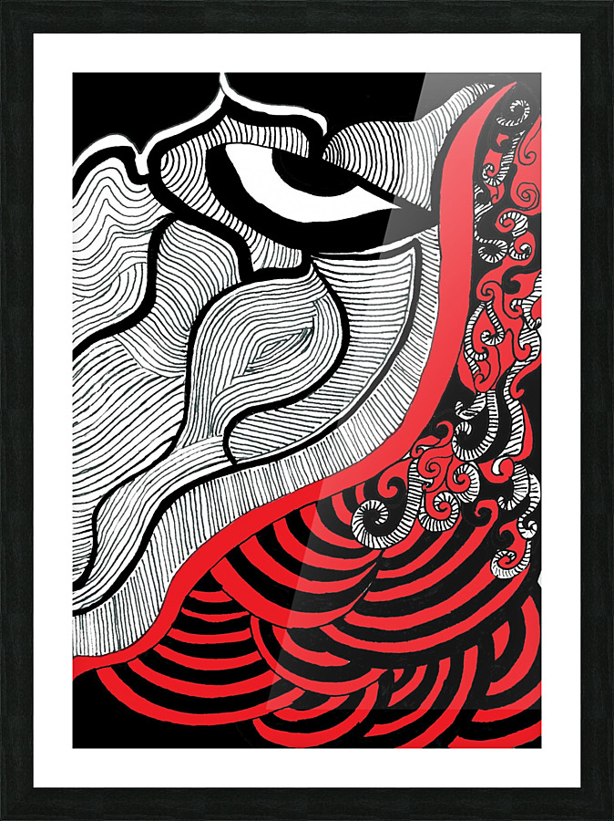 2 Stare Picture Frame print