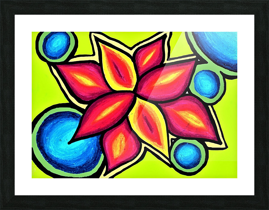 3 Asterales Picture Frame print