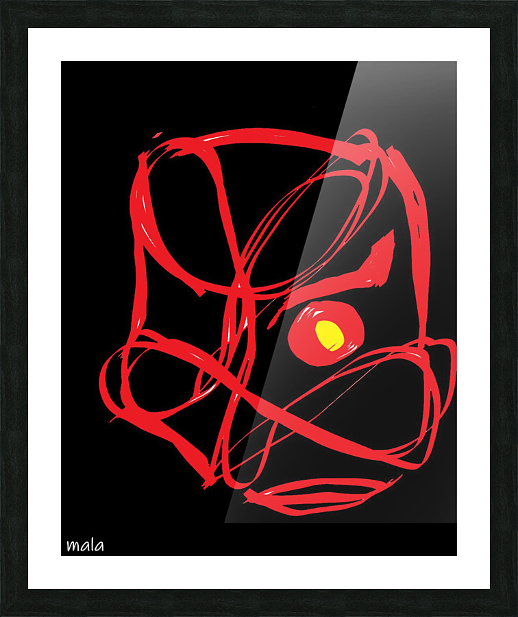 scribble 1 Picture Frame print