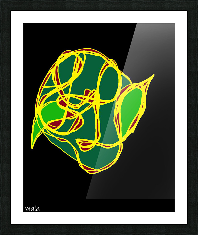 scribble 3 Picture Frame print
