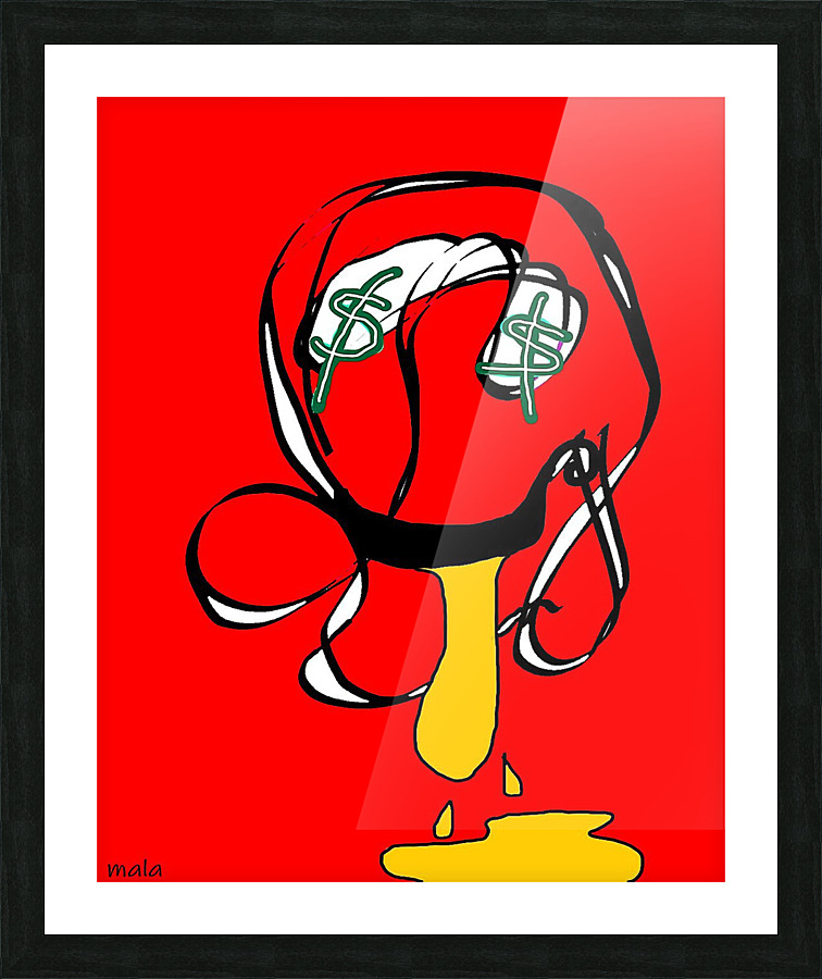 scribble 4 Picture Frame print