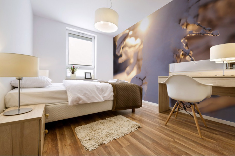 Light and Snow Mural print