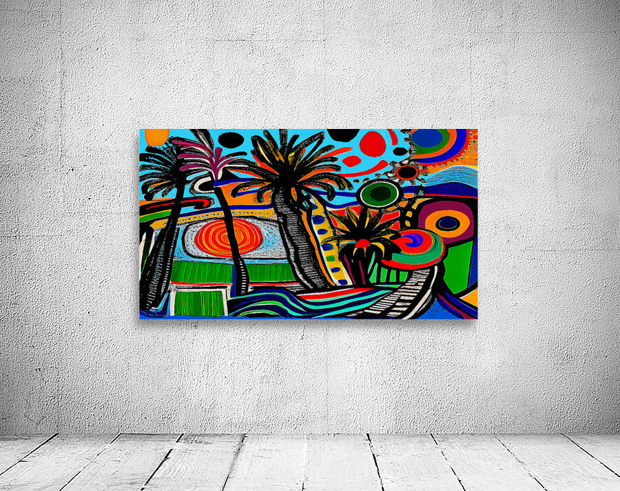 Palm City Blue Signed Wall Preview