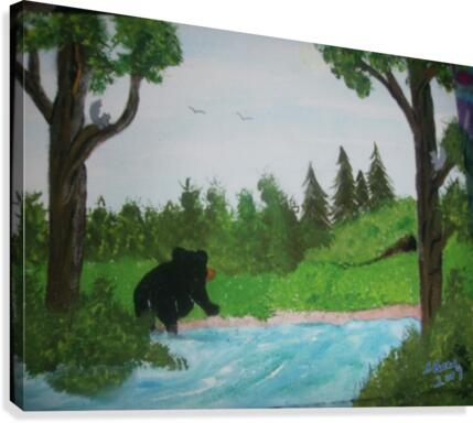 Bear territory  Canvas Print