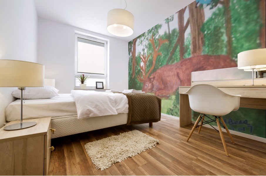Maine Elk Mural print