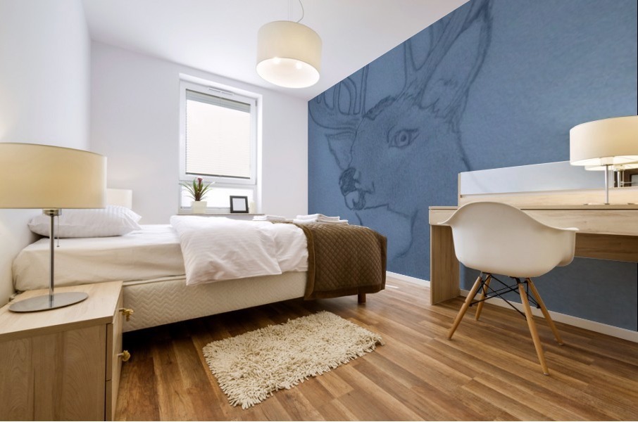 Maine Deer Mural print