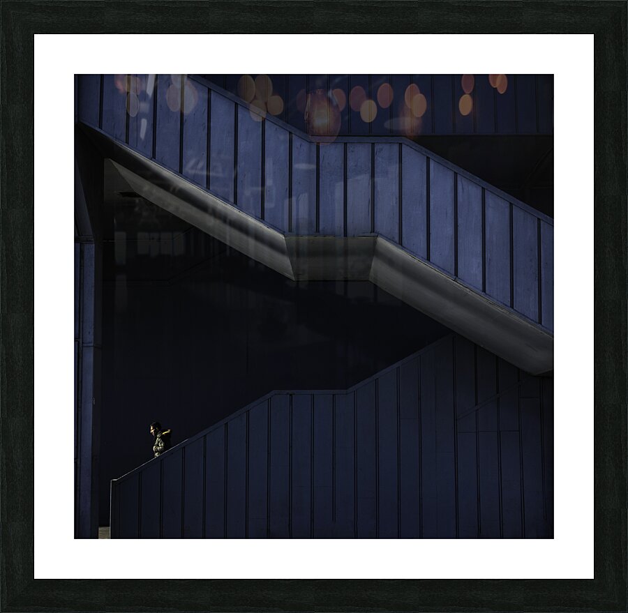 Human in Geometry Picture Frame print