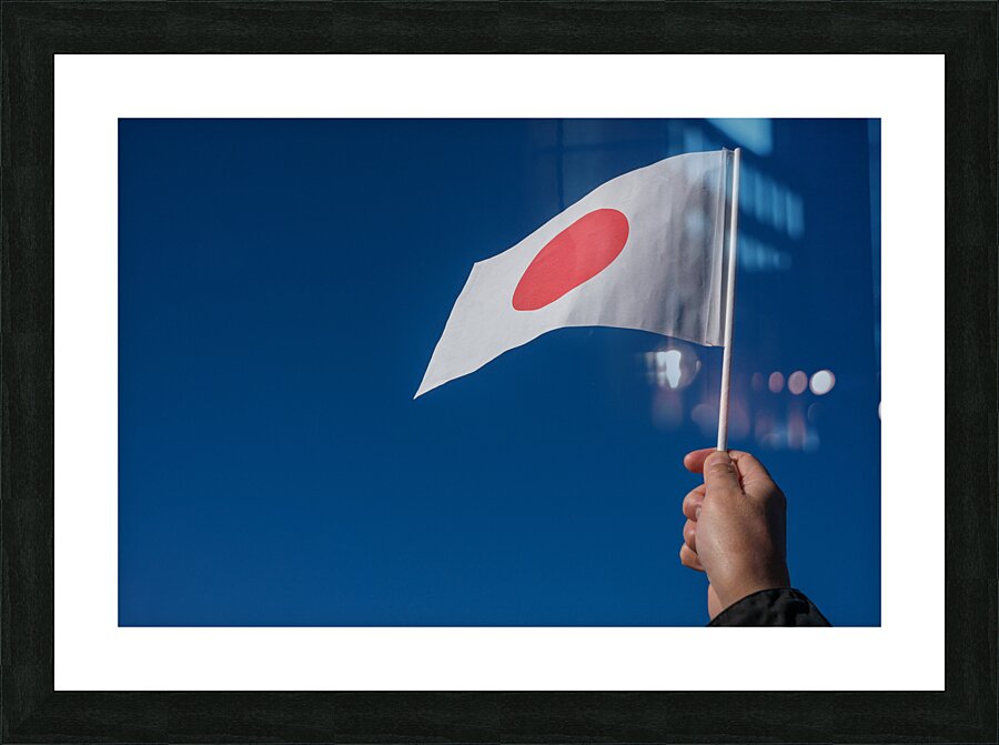 Japanese National Flag Picture Frame print