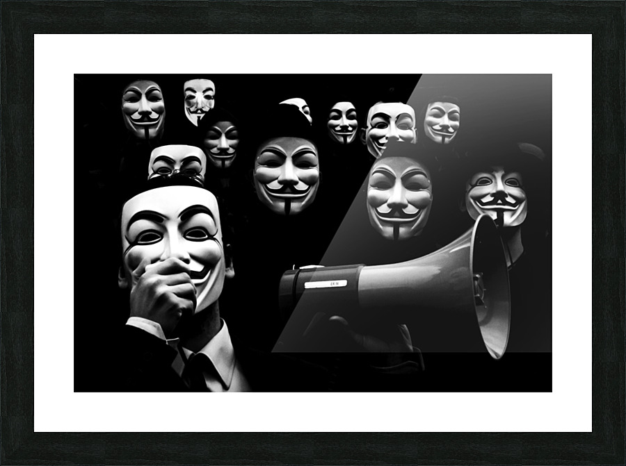 Anonymous Picture Frame print