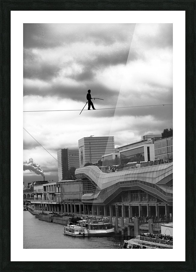 tightrope walker Picture Frame print