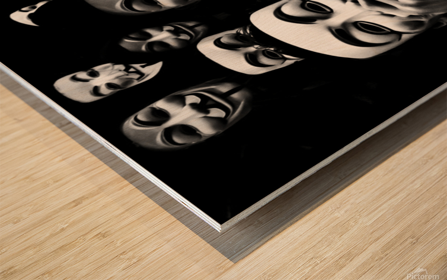 Anonymous Wood print