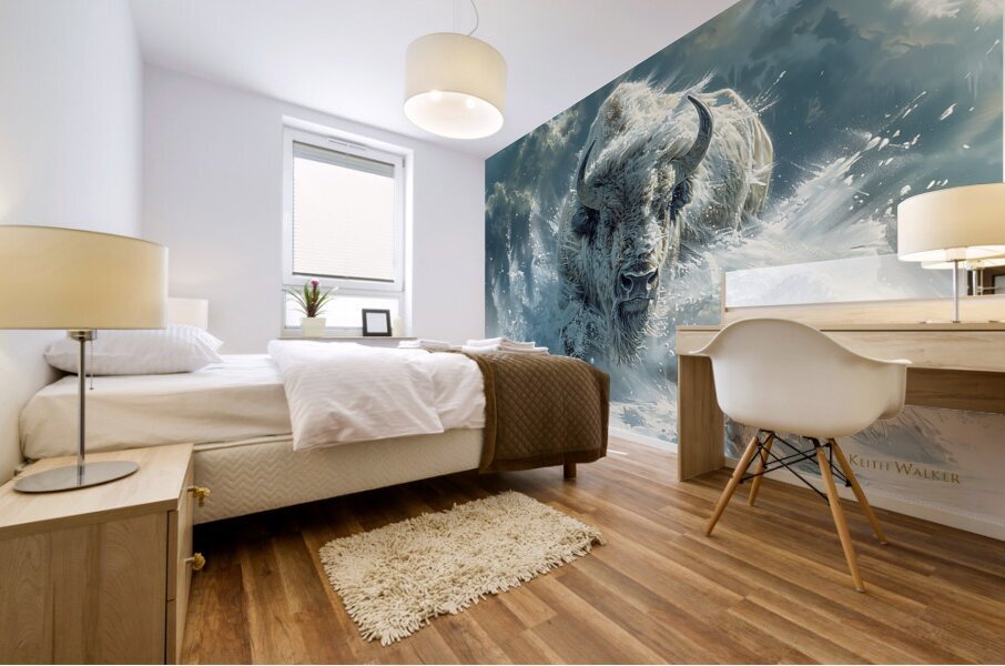 Bison Boss Mural print