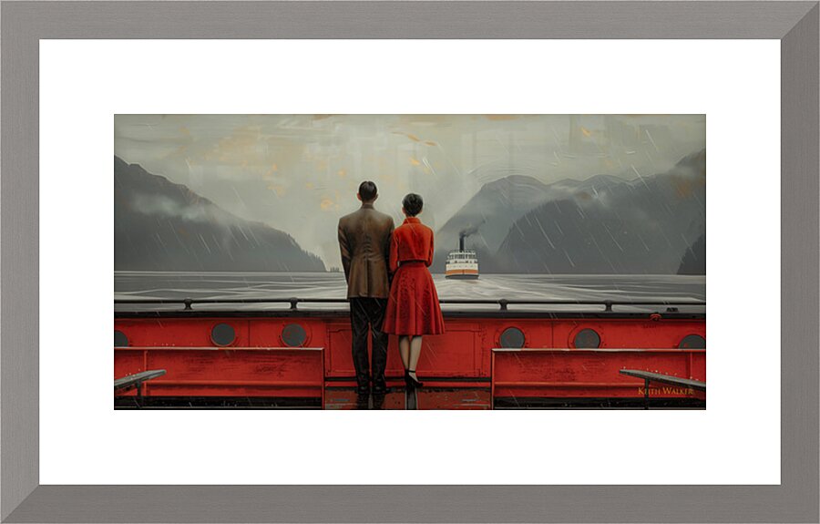 Honeymoon on the West Coast Picture Frame print