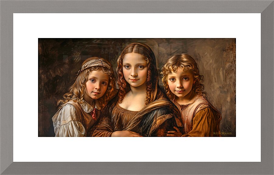 Momma Mona Picture Frame print