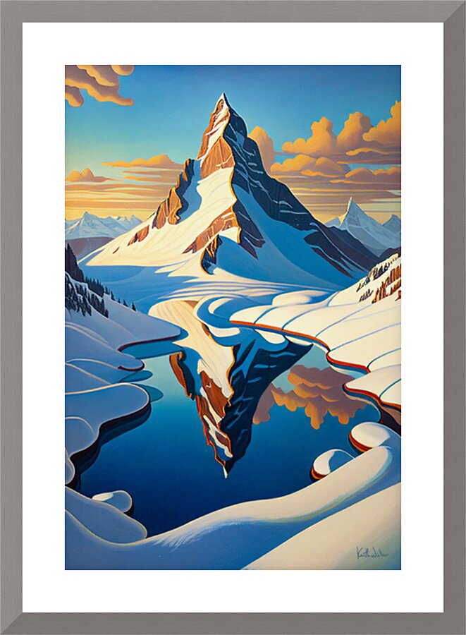 The Matterhorn Picture Frame print
