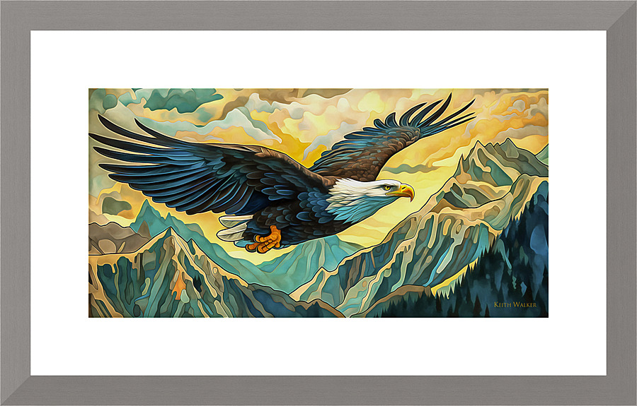 Bald Eagle - In His Element Picture Frame print