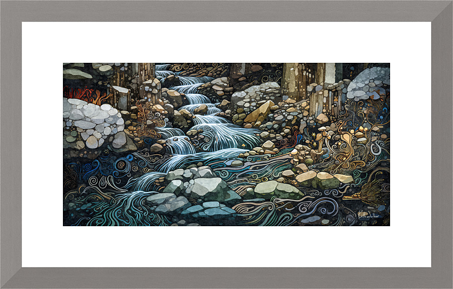 Hidden Stream III Picture Frame print