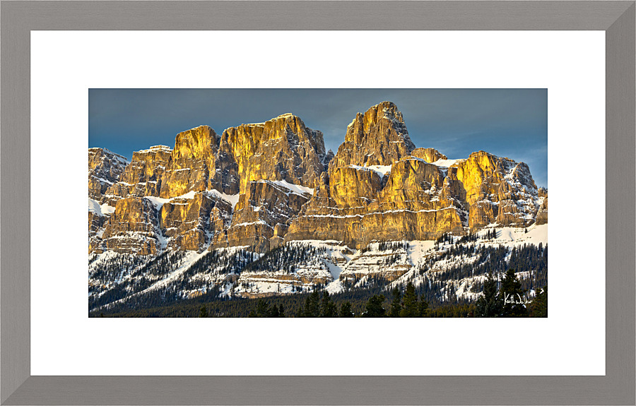 Castle Mountain Sunset I Picture Frame print