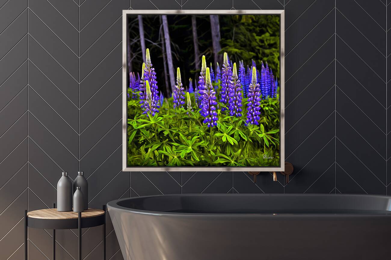 Wild Delphiniums Reproduction