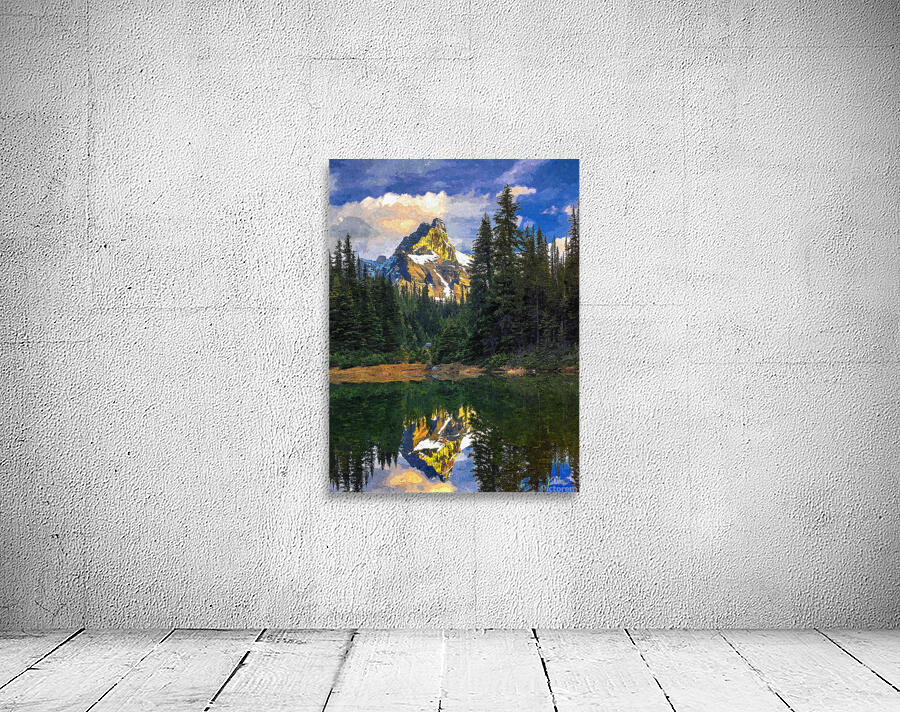 Cathedral Mountain Reflection Wall Preview