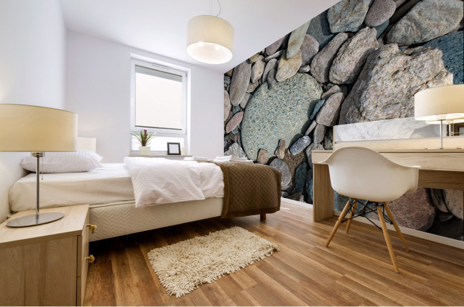 Blue Flecks Print Mural print