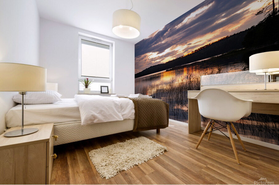 French Lake Print Mural print