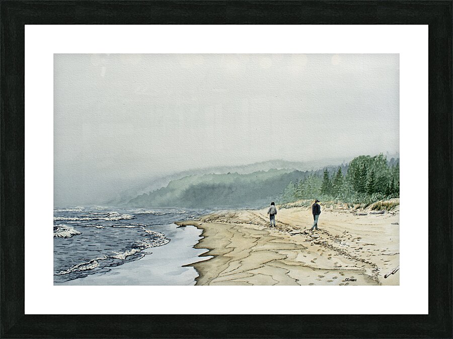 Secret Beach Picture Frame print
