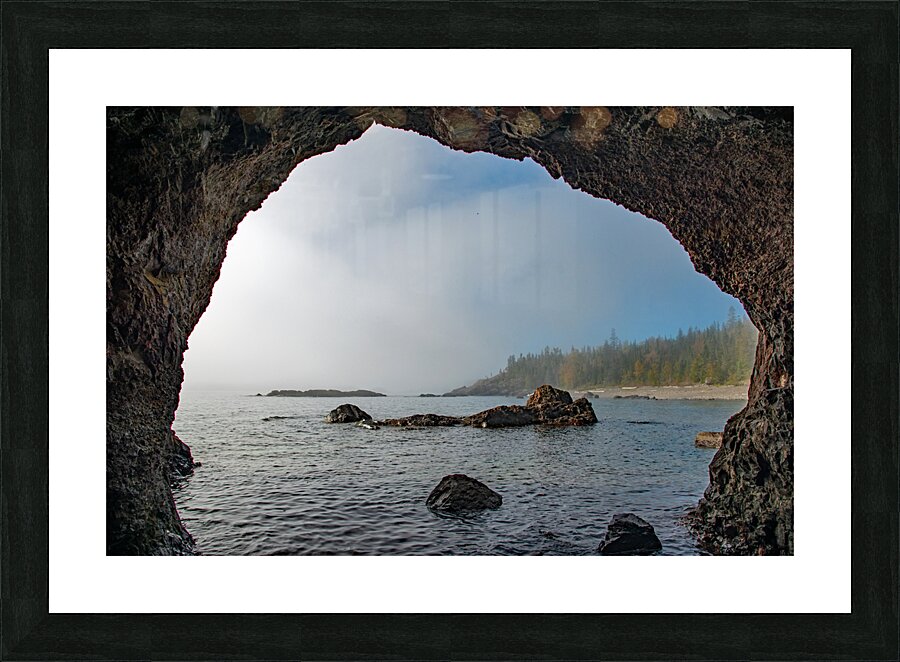 Simpson Island Sea Arch Print Picture Frame print