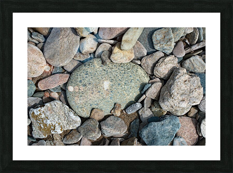 Blue Flecks Print Picture Frame print