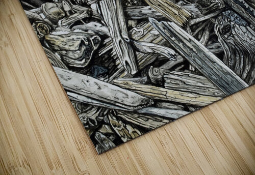 Beach Driftwood Painting Stephen Emms puzzle