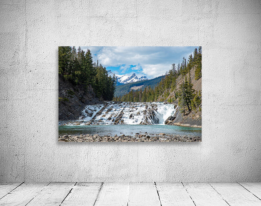 Bow River Falls Print Wall Preview