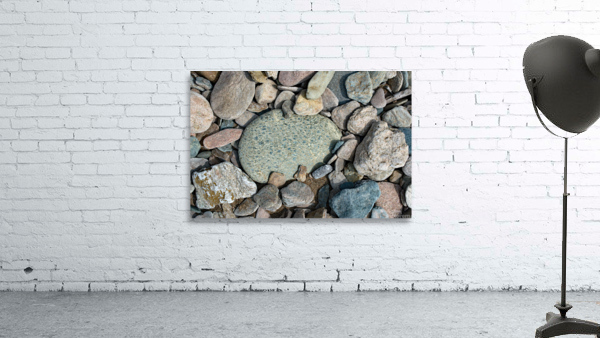 Blue Flecks Print Wall Preview