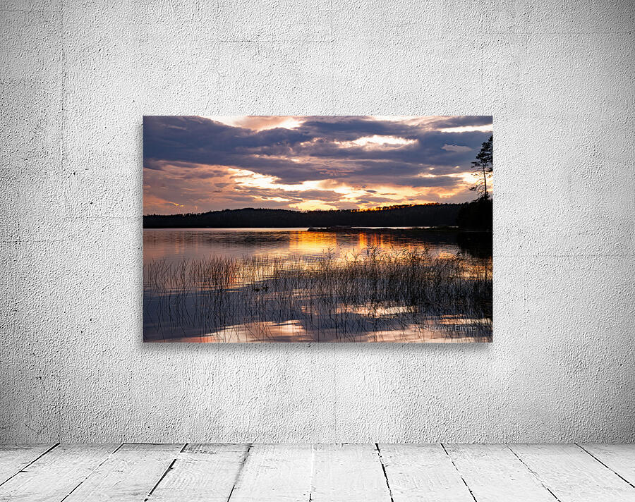 French Lake Print Wall Preview