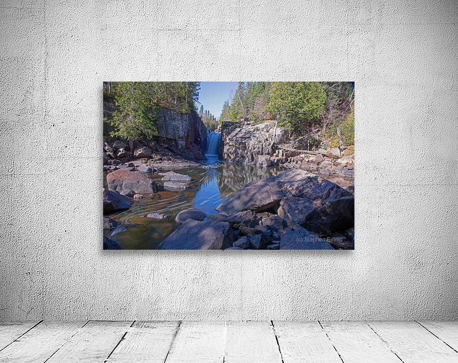 MacKenzie River Falls Print Wall Preview