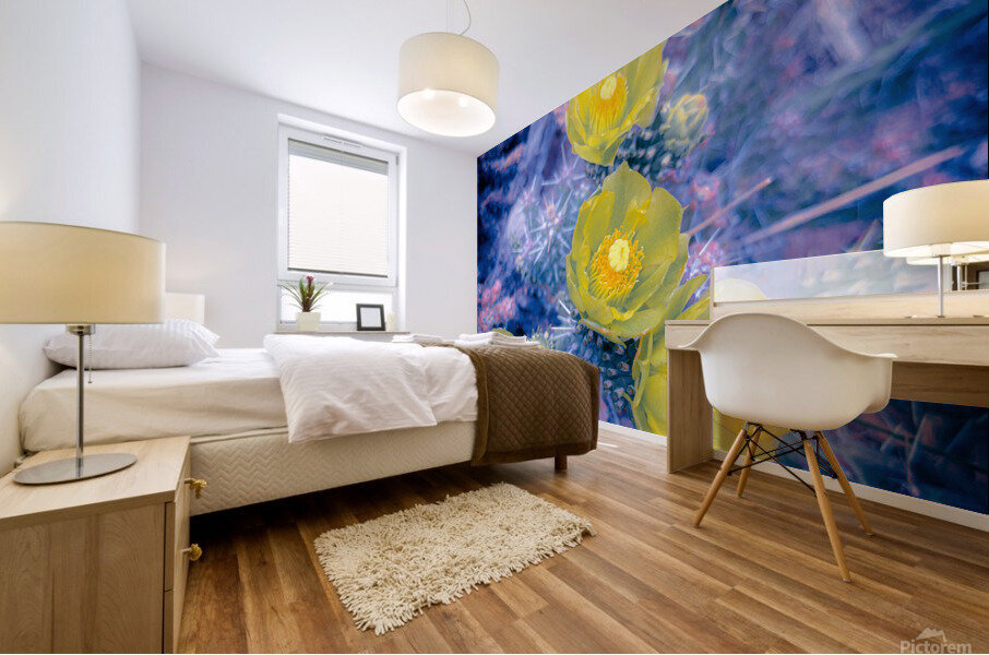 Pencil Cacti Bloom Mural print