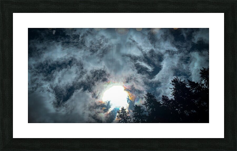 Sun Breaks Through Picture Frame print