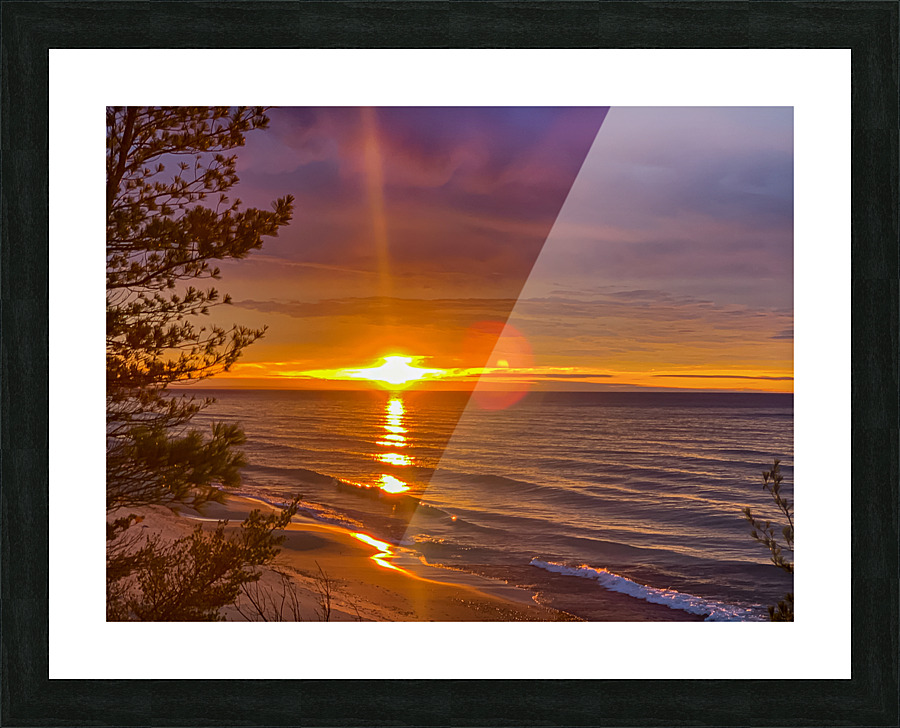 Superior Sunset Picture Frame print