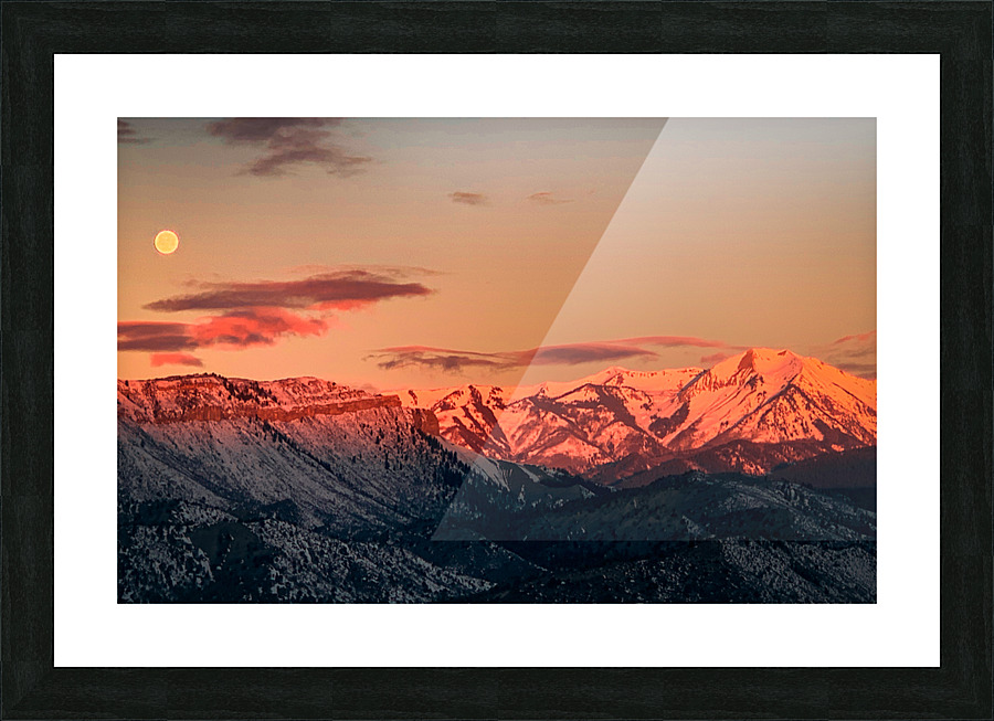 Moon Set Picture Frame print