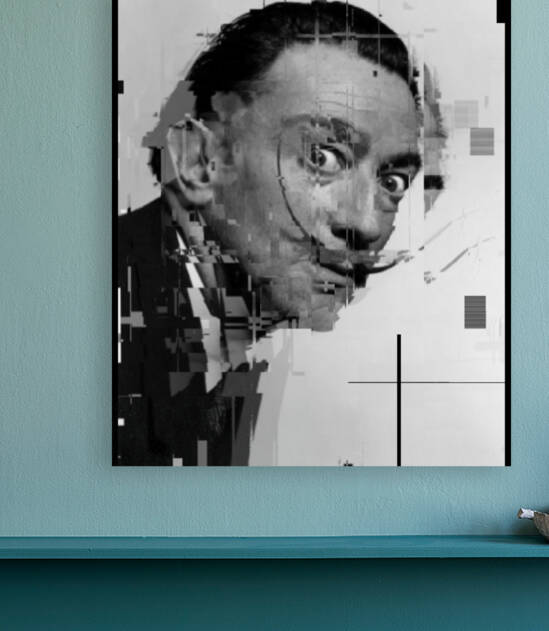 Salvador Dali Unique Pixel Abstract Art by Redamber65