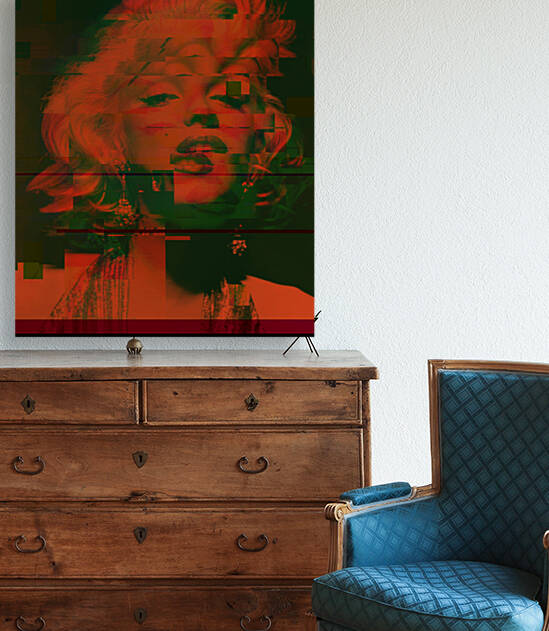 Marilyn Monroe Unique Pixel Abstract Art by Redamber65
