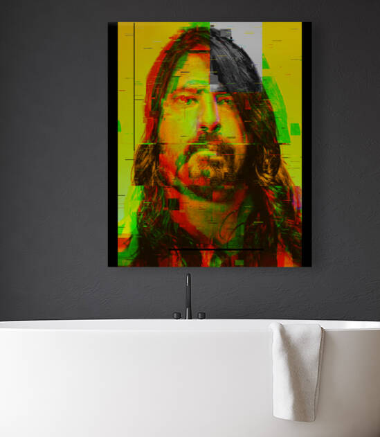 Dave Grohl Unique Pixel Abstract Art by Redamber65