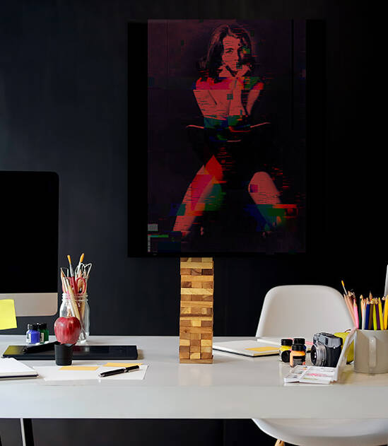Christine Keeler Unique Pixel Abstract Art by Redamber65