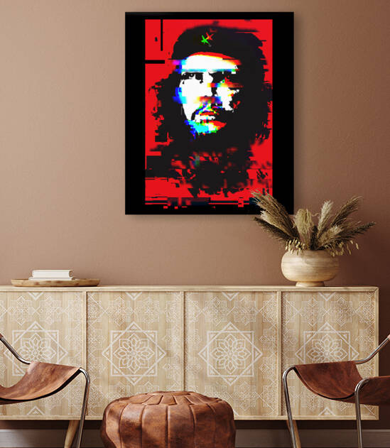 Che Guevara Unique Pixel Abstract Art by Redamber65