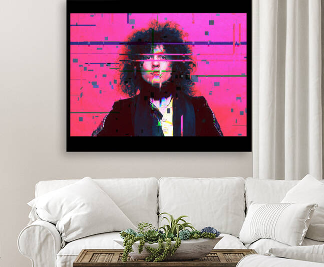 Marc Bolan T-Rex Unique Pixel Abstract Art by Redamber65