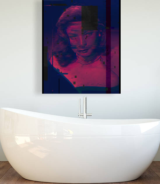 Lauren Bacall Pixelated EXCLUSIVE Art by Redamber65